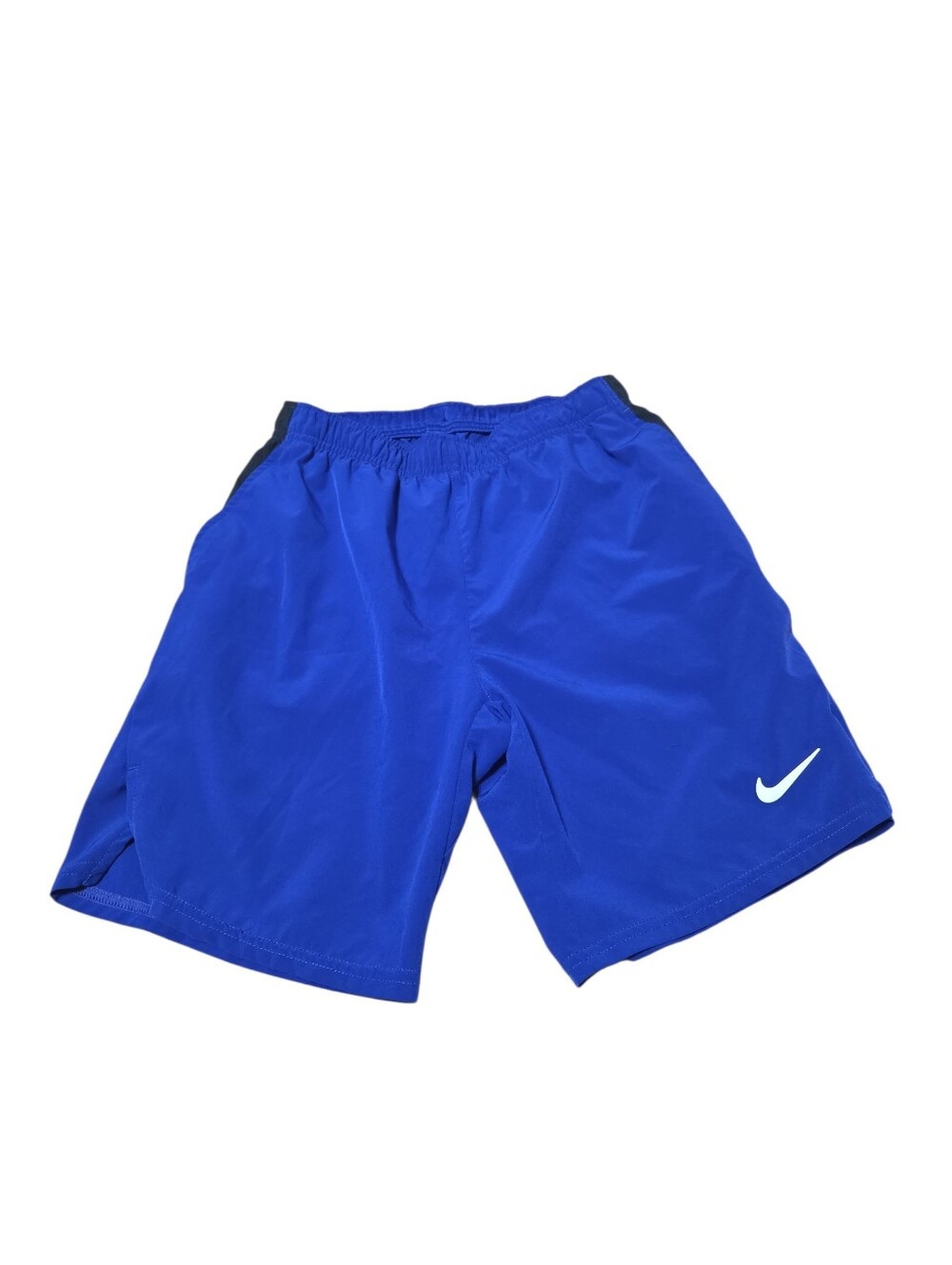 Nike Blue Boys Athletic Shorts Size Large Drawstring Sports 7.5 Inseam